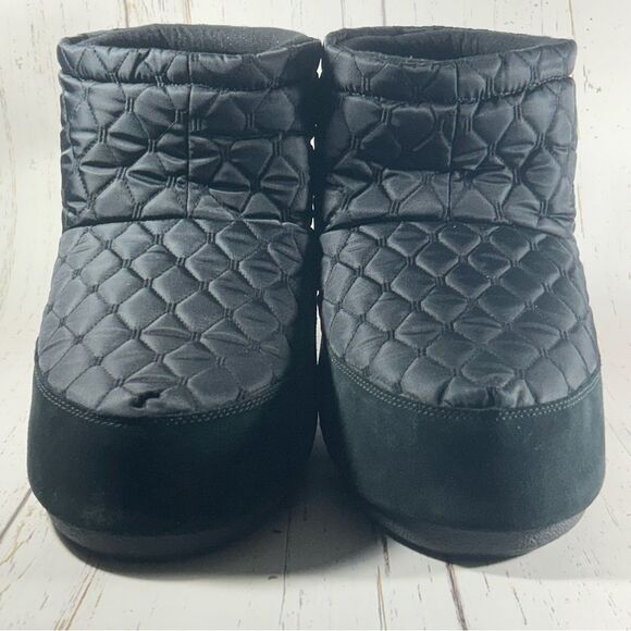 Moon Boot Icon Low Nolace Quilted Black Boots Men’s Size 11.5 - 13 - Picture 2 of 9
